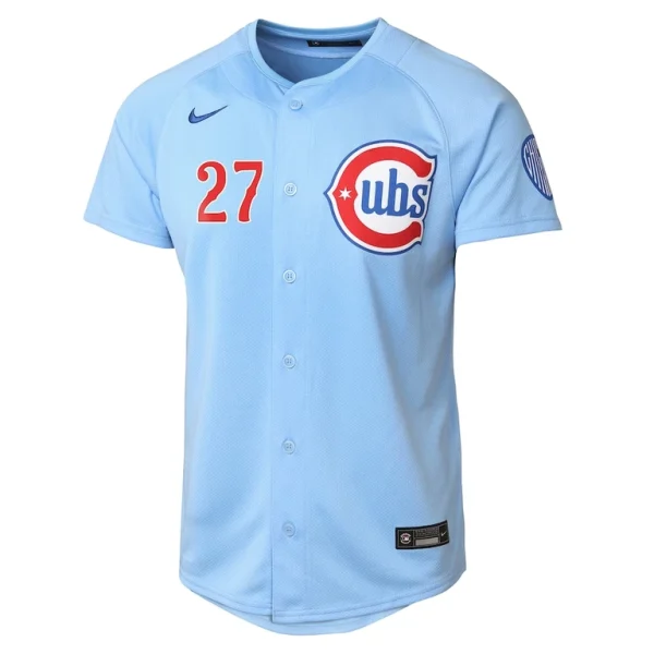 Seiya suzuki chicago cubs nike youth 2nd alternate limited player jersey Light blue Yth M