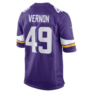 Seth vernon minnesota vikings nike game jersey Purple L