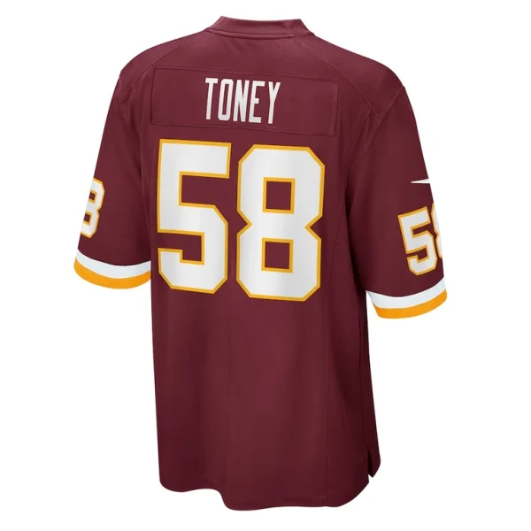 Shaka toney washington football team nike game jersey Burgundy L