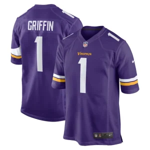 Shaquill griffin minnesota vikings nike team game jersey Purple