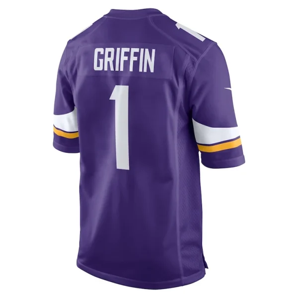 Shaquill griffin minnesota vikings nike team game jersey Purple L