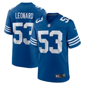 Shaquille leonard indianapolis colts nike alternate game jersey Royal