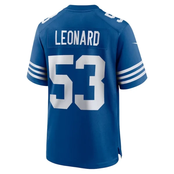 Shaquille leonard indianapolis colts nike alternate game jersey Royal L