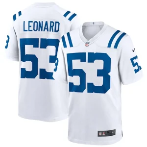 Shaquille leonard indianapolis colts nike game player jersey White