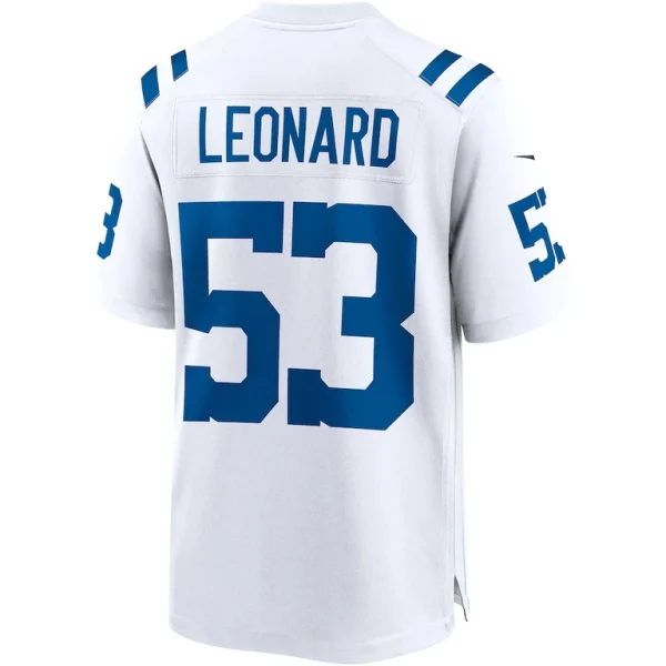 Shaquille leonard indianapolis colts nike game player jersey White L