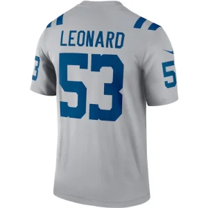 Shaquille leonard indianapolis colts nike inverted legend player performance top Gray L