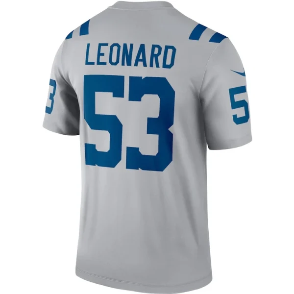 Shaquille leonard indianapolis colts nike inverted legend player performance top Gray L