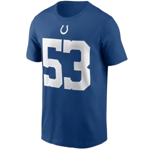 Shaquille leonard indianapolis colts nike name number t shirt Royal M