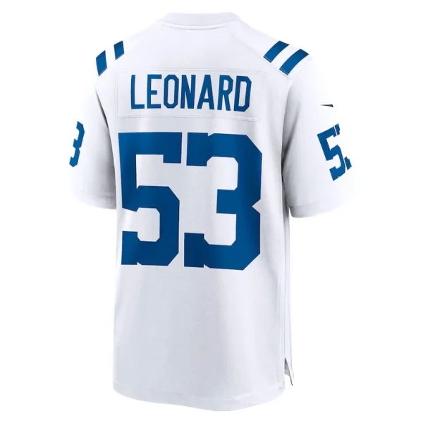 Shaquille leonard indianapolis colts nike player game jersey White L