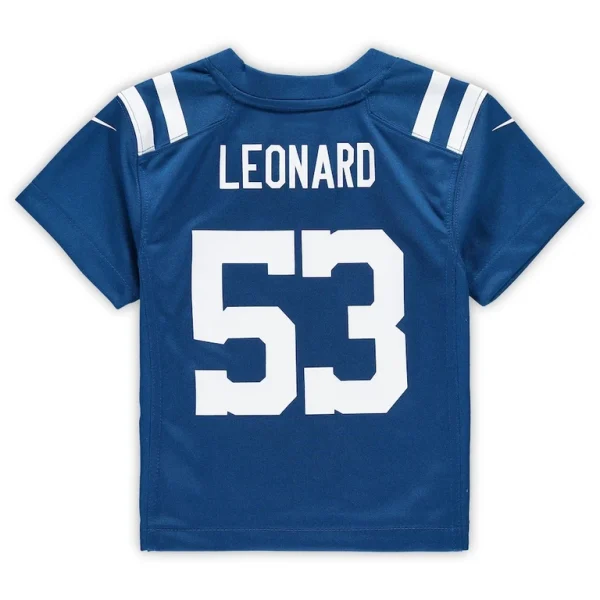 Shaquille leonard indianapolis colts nike toddler game jersey Royal 4T