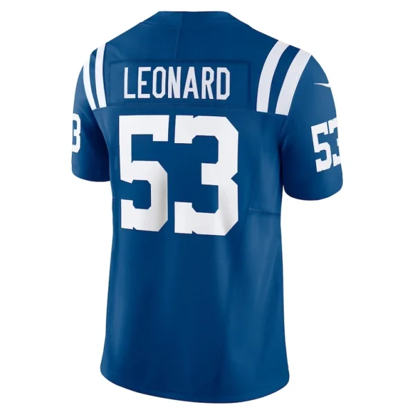 Shaquille leonard indianapolis colts nike vapor f.u.s.e. limited jersey Royal L