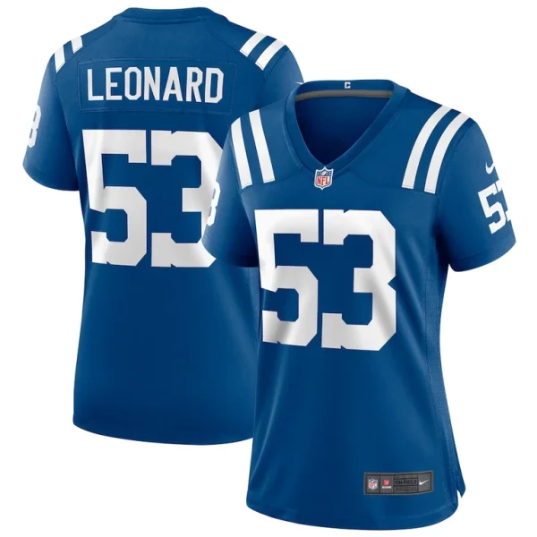 Shaquille leonard indianapolis colts nike womens player game jersey Royal