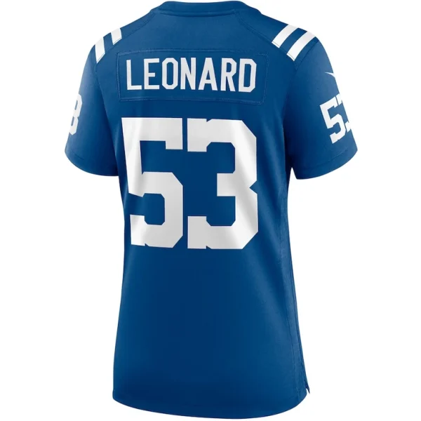 Shaquille leonard indianapolis colts nike womens player game jersey Royal L