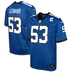 Shaquille leonard indianapolis colts nike youth game jersey Blue