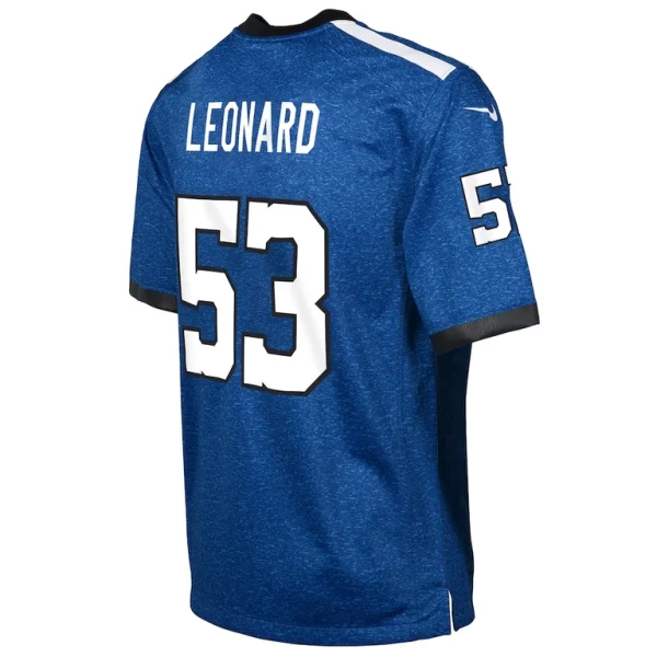 Shaquille leonard indianapolis colts nike youth game jersey Blue Yth L