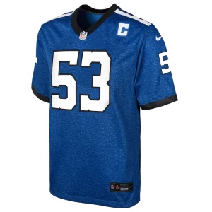 Shaquille leonard indianapolis colts nike youth game jersey Blue Yth M