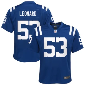 Shaquille leonard indianapolis colts nike youth game jersey Royal