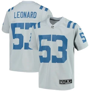 Shaquille leonard indianapolis colts nike youth inverted team game jersey Gray