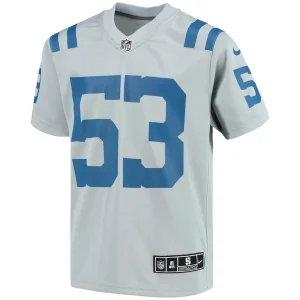 Shaquille leonard indianapolis colts nike youth inverted team game jersey Gray Yth M