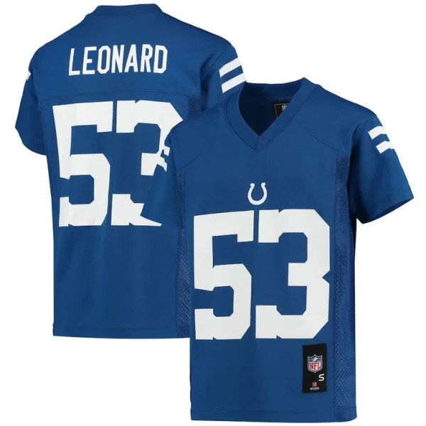 Shaquille leonard indianapolis colts youth replica player jersey Royal