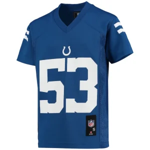 Shaquille leonard indianapolis colts youth replica player jersey Royal Yth M