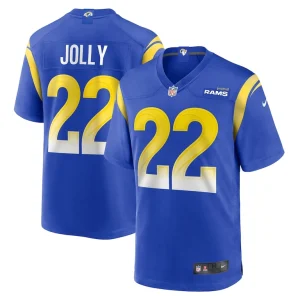 Shaun jolly los angeles rams nike home game jersey Royal