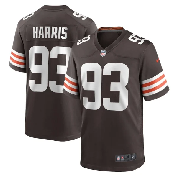 Shelby harris cleveland browns nike team game jersey Brown