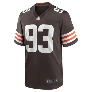 Shelby harris cleveland browns nike team game jersey Brown M