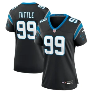 Shy tuttle carolina panthers nike womens game jersey Black
