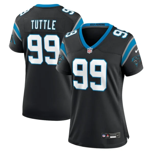 Shy tuttle carolina panthers nike womens game jersey Black