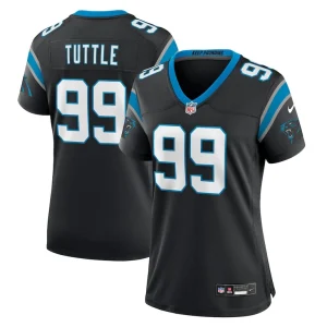 Shy tuttle carolina panthers nike womens game player jersey Black