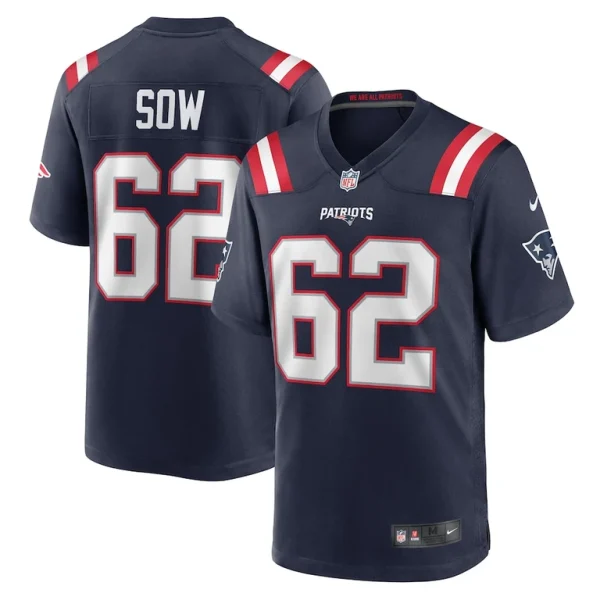 Sidy sow new england patriots nike team game jersey Navy