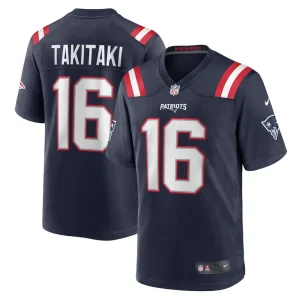 Sione takitaki new england patriots nike game jersey Navy