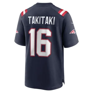 Sione takitaki new england patriots nike game jersey Navy L