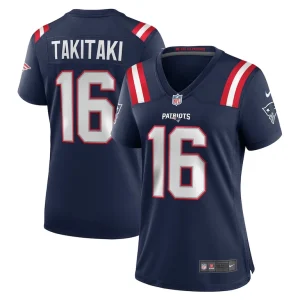 Sione takitaki new england patriots nike womens game jersey Navy