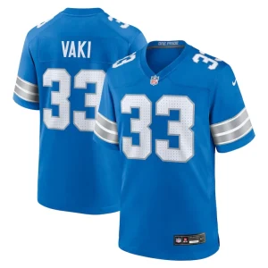 Sione vaki detroit lions nike team game jersey Blue