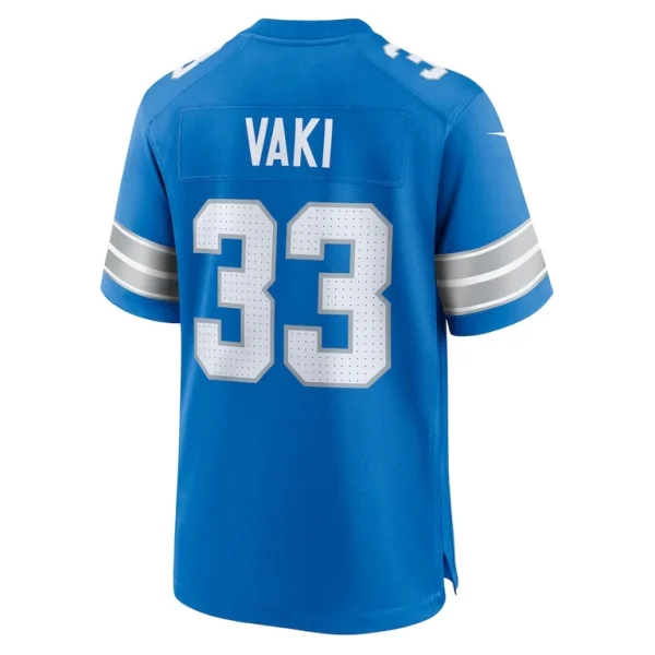 Sione vaki detroit lions nike team game jersey Blue L