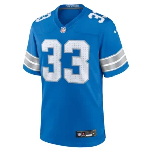 Sione vaki detroit lions nike team game jersey Blue M