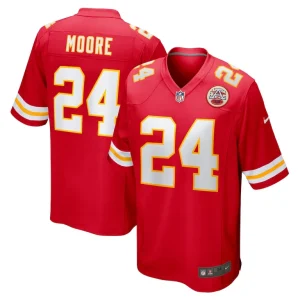 Skyy moore kansas city chiefs nike game player jersey Red