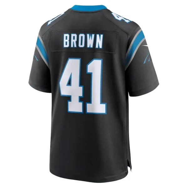 Spencer brown carolina panthers nike team game jersey Black L