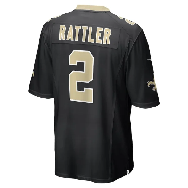 Spencer rattler new orleans saints nike team game jersey Black L