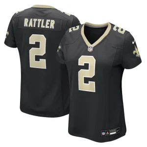 Spencer rattler new orleans saints nike womens team game jersey Black