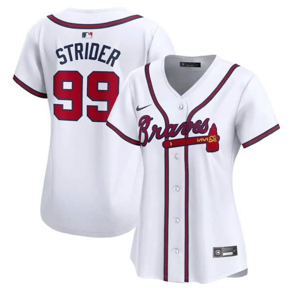 Spencer strider atlanta braves nike womens home limited player jersey White