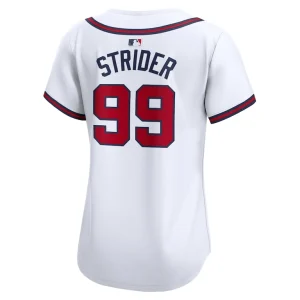 Spencer strider atlanta braves nike womens home limited player jersey White L