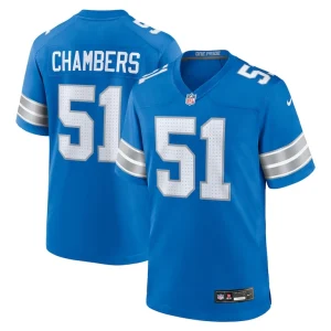 Steele chambers detroit lions nike game jersey Blue