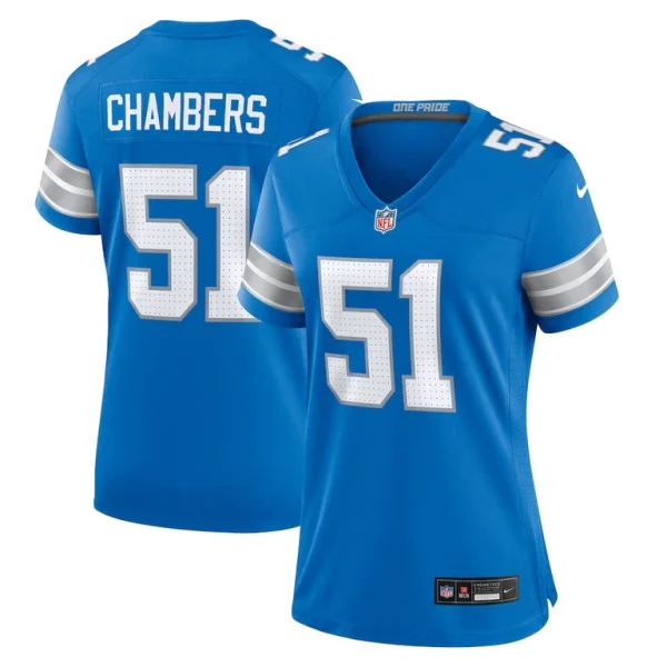 Steele chambers detroit lions nike womens game jersey Blue