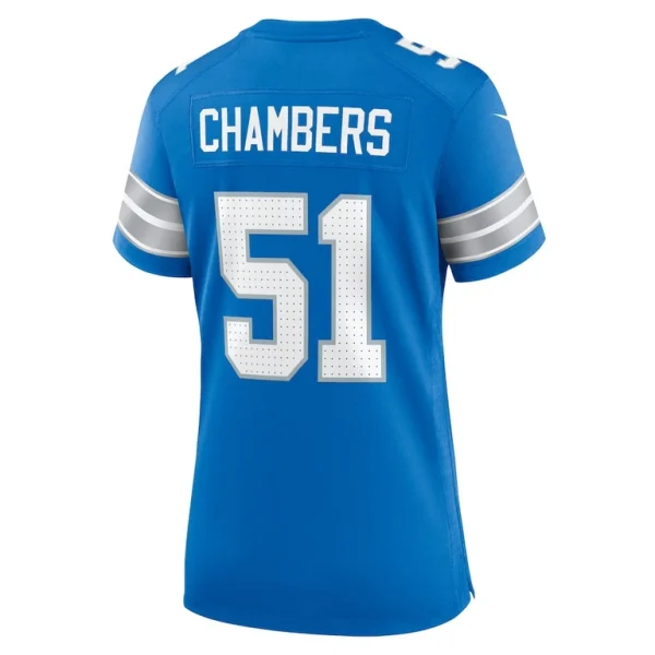 Steele chambers detroit lions nike womens game jersey Blue L