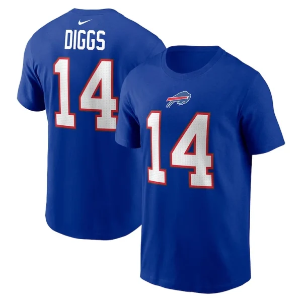 Stefon diggs buffalo bills nike player name number t shirt Royal