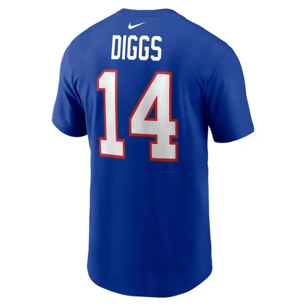 Stefon diggs buffalo bills nike player name number t shirt Royal L