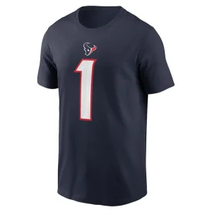 Stefon diggs houston texans nike player name number t shirt Navy M